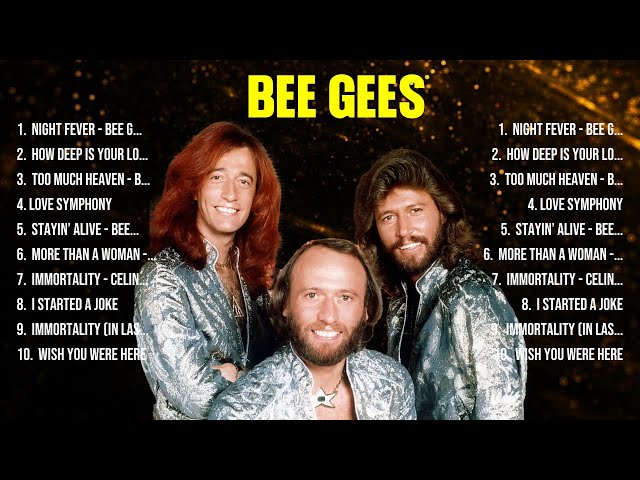 Bee Gees Greatest Hits 2024 Collection   Top 10 Hits Playlist Of All Time
