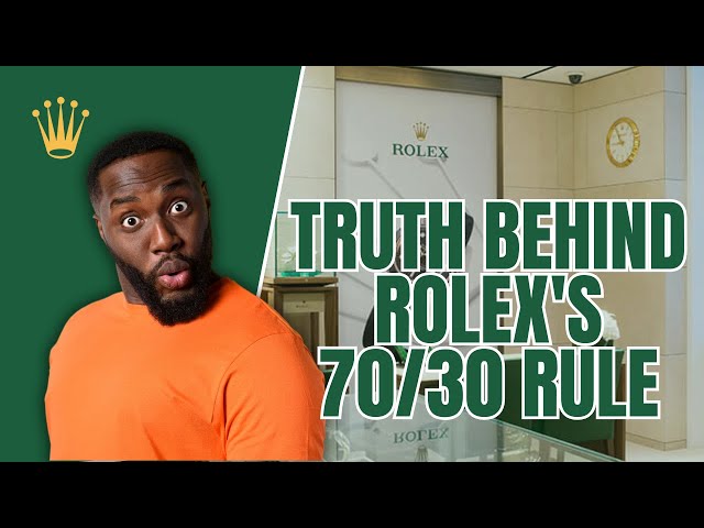 The Truth Behind Rolex's 70/30 Rule: Latest Insights from Authorized Dealers