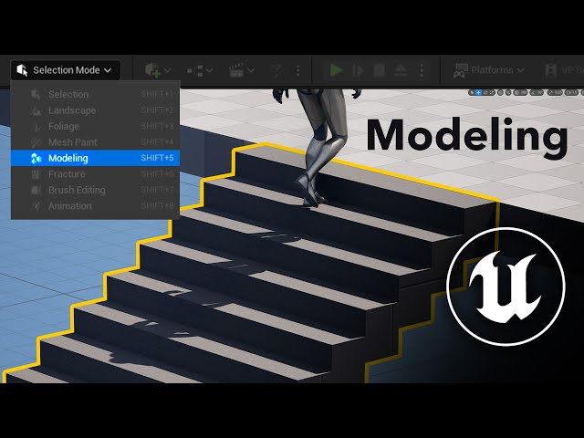 Unreal Engine 5 Beginner Tutorial Part 3: Modelling Tools Basics
