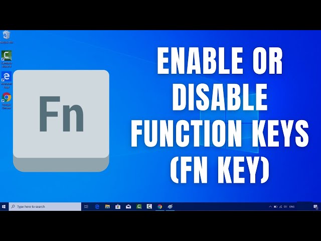 How to Enable or Disable Function Keys (Fn key) in Windows 10 | Fix Functions Keys Not Working
