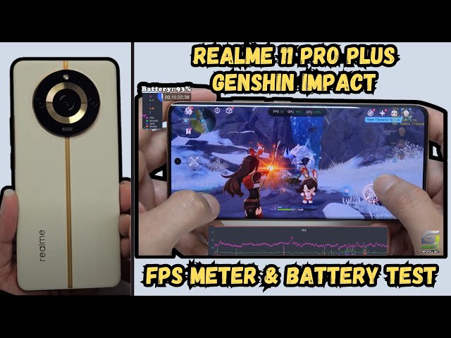 Realme 11 Pro Plus test game Genshin Impact Max Graphics