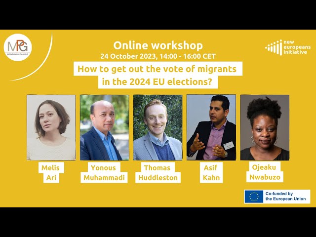 Panel debate: Non-partisan campaigns to get out the New Europeans vote in the 2024 EU elections