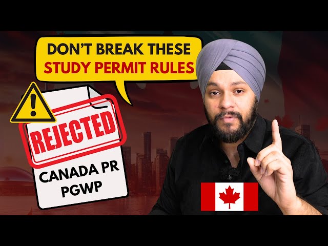 ⚠️DON'T BREAK THESE STUDY PERMIT RULES IN CANADA | TOP 6 STUDY PERMIT VIOLATIONS