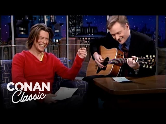 David Bowie Performs A Song Written By Conan | Late Night with Conan O’Brien