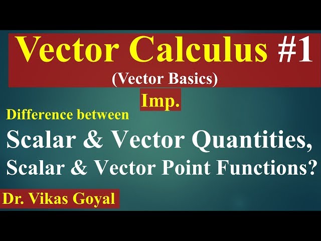 Vector Calculus #1 in Hindi (Imp) | Vector Basics | Engineering Mathematics