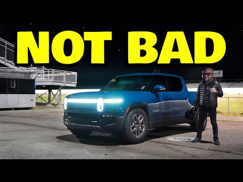 We took Rivians first electric pickup truck to the race track and shocked everyone