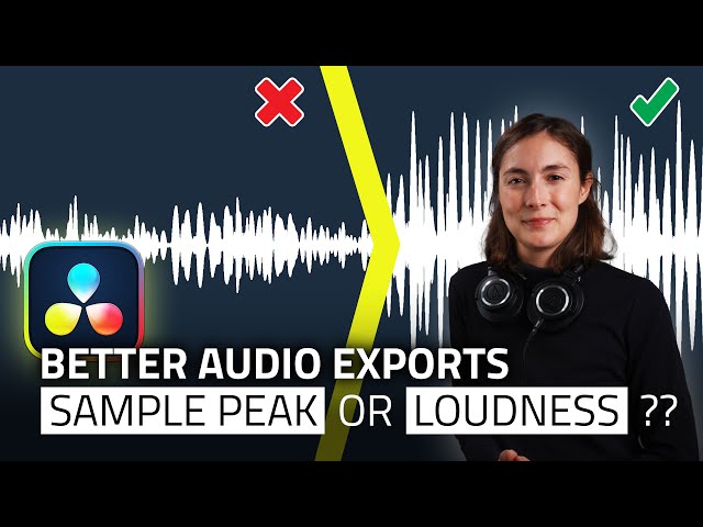 NORMALISATION - Audio Deliveries on Davinci Resolve 18.6 Masterclass - Peaks LUFS Loudness Sample