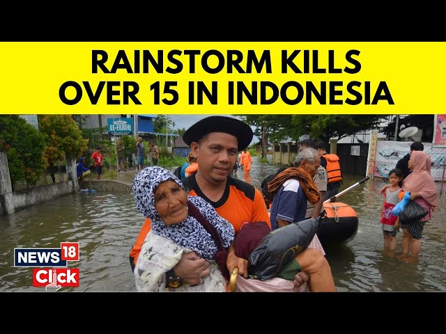 Indonesia Floods | Flood And Landslide Hit Indonesia's Sulawesi Island, Killing 14 | News18 | G18V