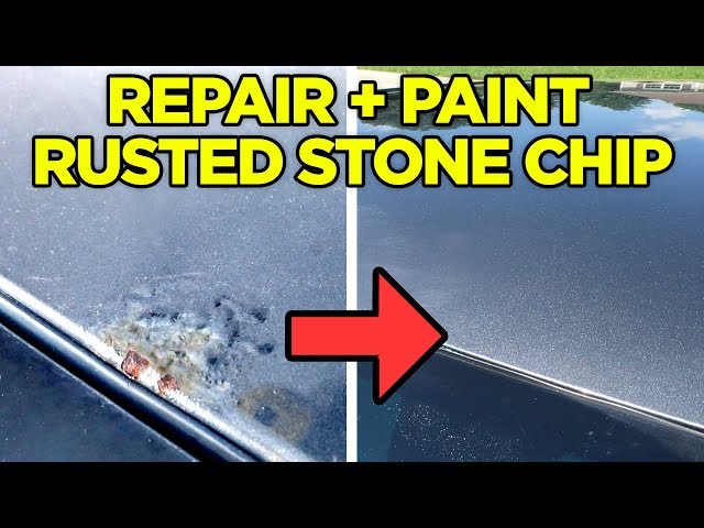 How to Fix: Rust Bubble Under Paint from a Rock Chip Around WIndshield