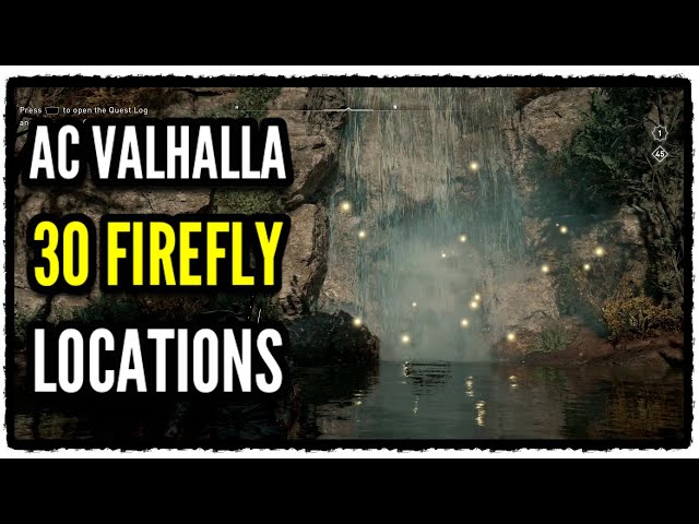 Assassin's Creed Valhalla 30 Firefly Locations (Special Settlement Event)