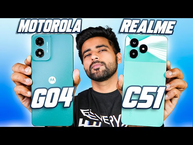 Motorola G04 vs Realme C51 - Best Phone Under Rs 8,000 !!