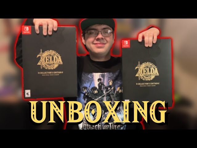 I Accidentally Got TWO??? - Zelda Tears of the Kingdom Collectors Edition Launch Day Unboxing