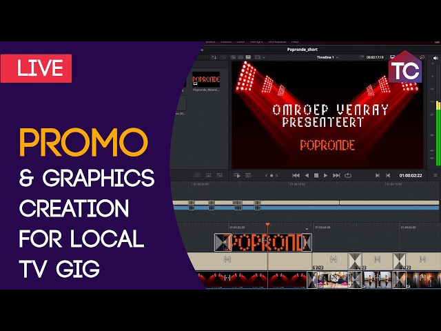 LIVE Q&A : Promo & Graphics Creation for TV gig next week