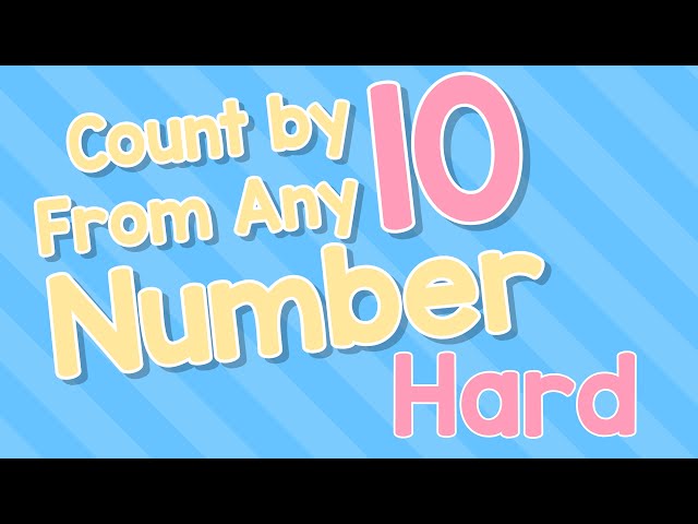 Count by 10's From Any Number | Double Digits | Jack Hartmann Count by Tens