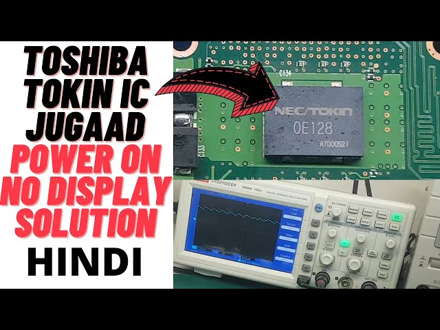 Toshiba Tokin IC Jugaad in Power on No display Solution | Online Laptop Repairing Course | Laptex