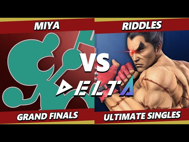 Delta 4 GRAND FINALS - Miya (Game & Watch) Vs. Riddles (Kazuya) Smash Ultimate - SSBU