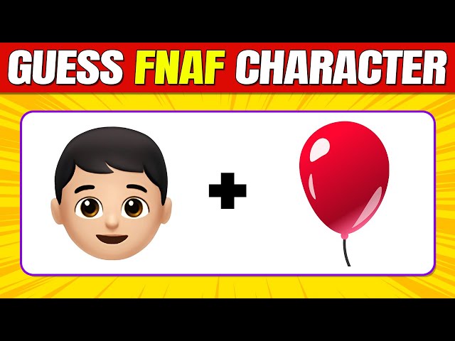 Guess the FNAF Character by Voice & Emoji - Fnaf Quiz | Five Nights At Freddys | Chica, Foxy, Freddy