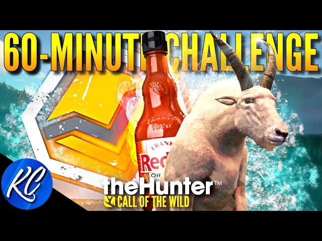 60-MINUTE HOT SAUCE CHALLENGE - Diamond/Rare in SRP or FULL SHOT of Hot Sauce?! | Call of the Wild