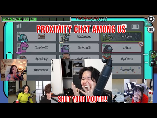 Toast gets ANGRY during Among us PROXIMITY chat Live Stream