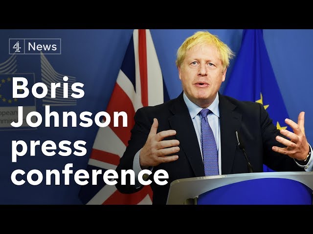 Boris Johnson Press Conference as Brexit deal agreed