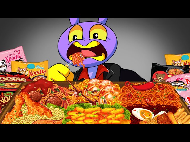 ASMR MUKBANG | VILLAIN JAX x FRIED CHICKEN AND CHEETOS EATING | Cartoon Animation