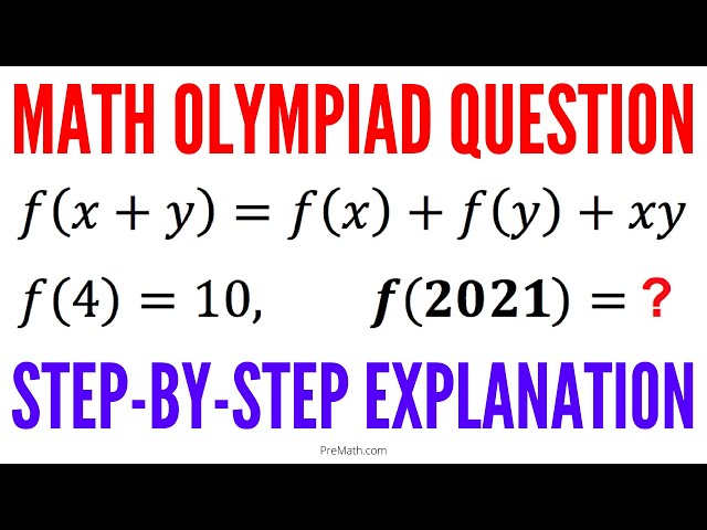 f(2021)=? Can You Solve this function? | Quick & Simple Explanation