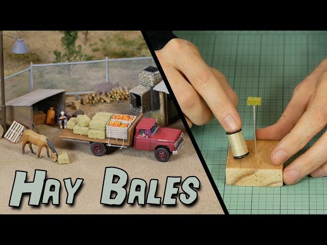 Realistic Hay Bales – Model Railroad Scenery
