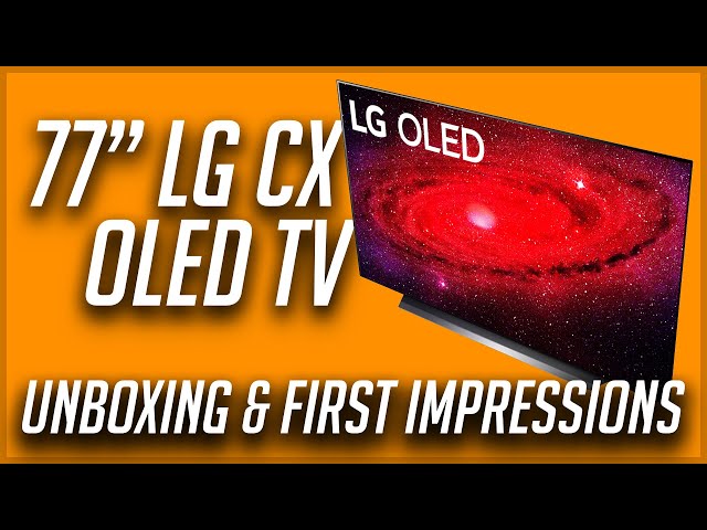 LG CX 77" OLED TV Unboxing and First Impressions | Best TV I've Ever Owned!
