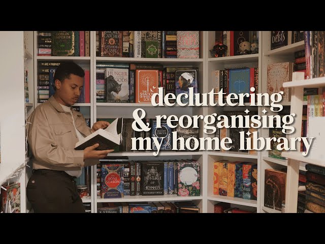 decluttering & reorganising my bookshelves to regain my sanity (+ mini tour!)
