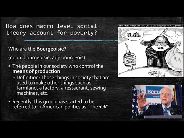 Sociology of Poverty Lecture 6.1: Poverty in Social Structure