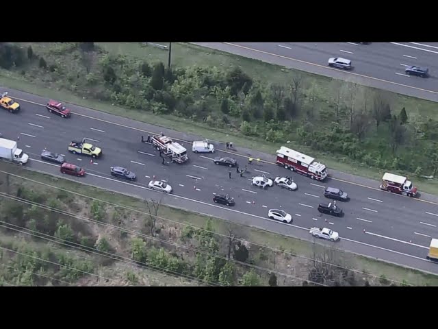 WATCH: Multiple vehicle accident on I-95 Prince George's Co., child in critical condition