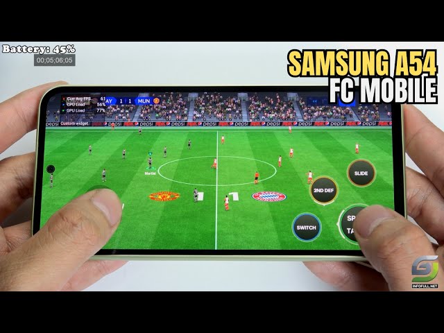 Samsung Galaxy A54 test game EA SPORTS FC MOBILE 24