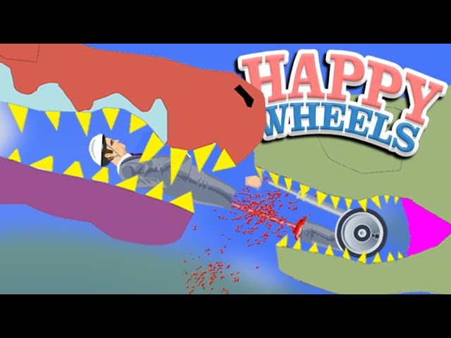 Eaten By T.REX and SPINOSAURUS!! | Happy Wheels