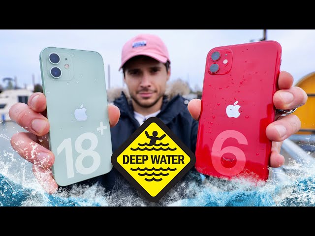 iPhone 12 vs 11 DEEP Water Test! 18 FT Rating Legit?