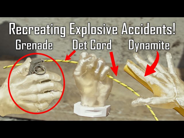 Explosives vs Hand in Slow Motion! - Ballistic High-Speed