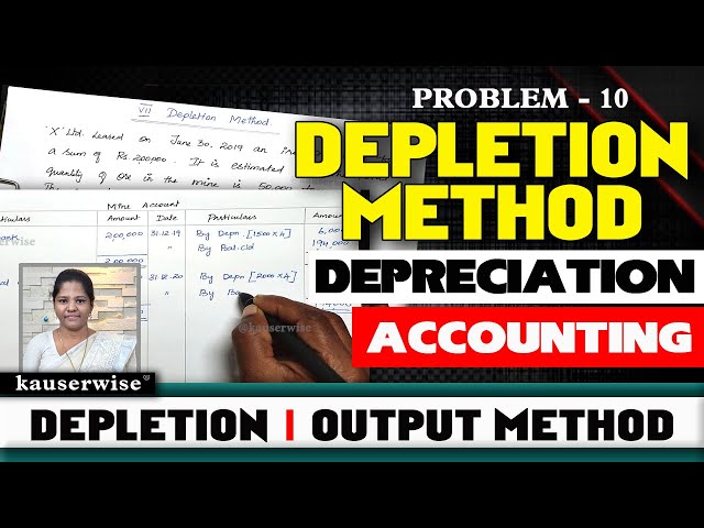 [10] Depletion Method | Output Method | Depreciation Accounting | by Kauserwise