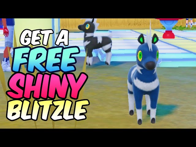 How to get free SHINY Blitzle Trade in Pokemon Scarlet Violet Indigo Disk DLC