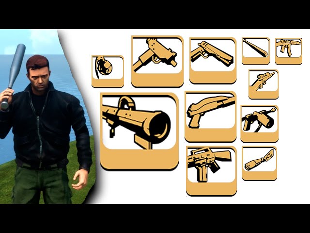 All Weapons & Sounds of GTA 3 - Definitive Edition in 41 seconds