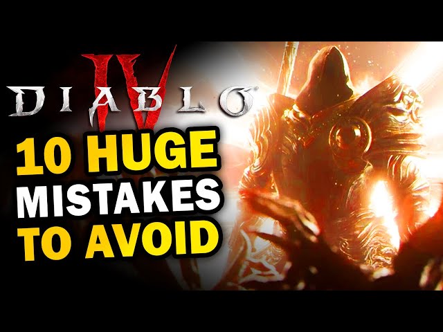 Don't Make These Huge Mistakes as a New Player! ( Diablo 4 )