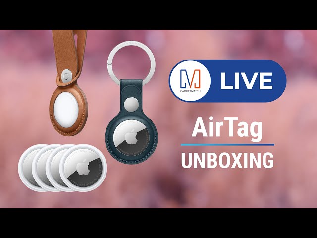Apple AirTag LIVE Unboxing & First Impressions