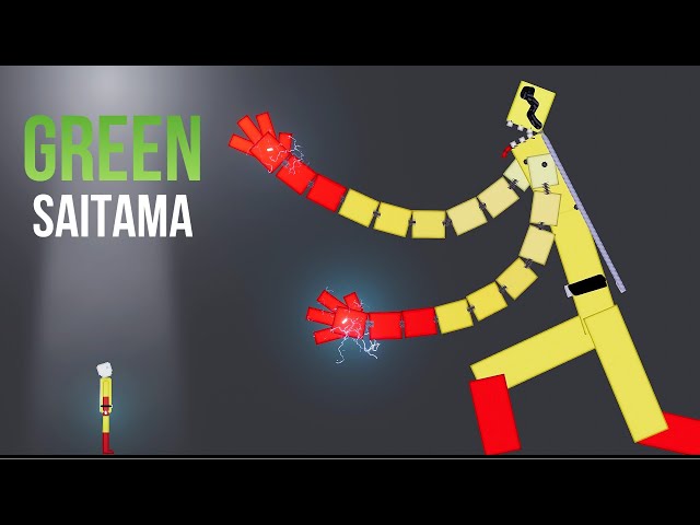 Saitama vs Saitama Rainbow Friends [Green Model] - People Playground 1.26 beta