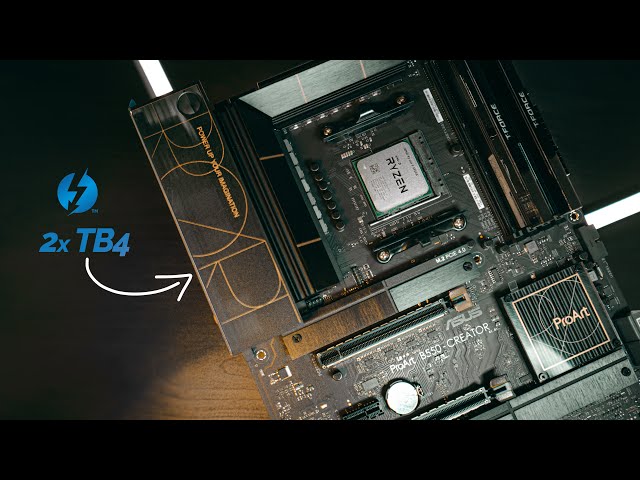 FIRST AMD Motherboard With Thunderbolt 4 AND it's for Creators!!! | Asus ProArt B550-Creator