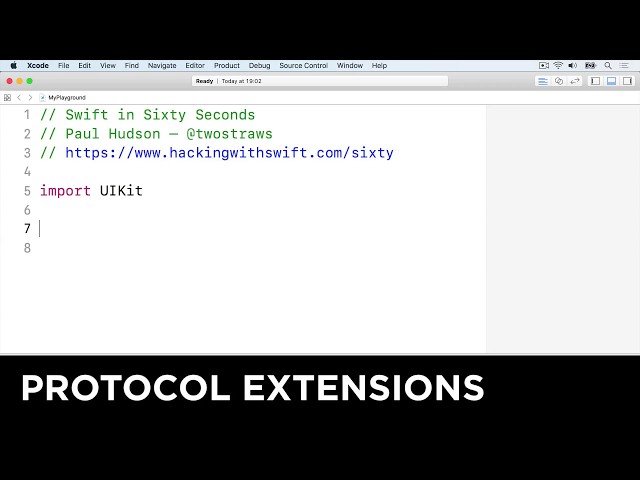 Protocol extensions – Swift in Sixty Seconds