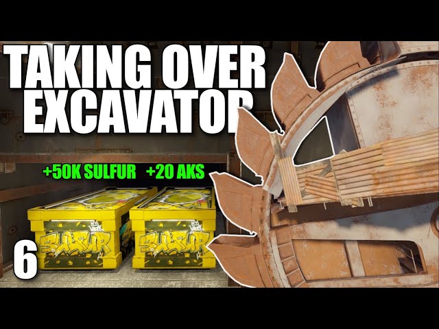 HOW I STOLE 50K+ SULFUR FROM CLANS AT GIANT EXCAVATOR | Solo Rust