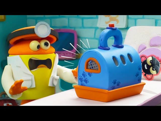 Play-Doh Videos | Evil Pet Puppy Goes to the Vet | Funny Cartoons for Kids ⭐️