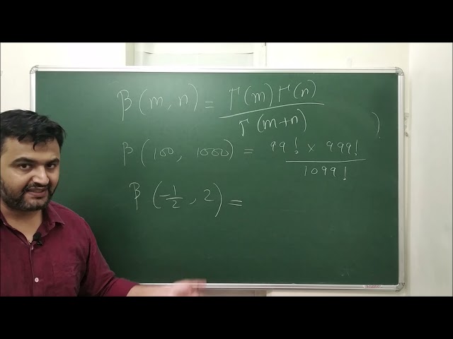 Lecture 36: Beta function (Non elementary function). Properties and hints on how to solve problems