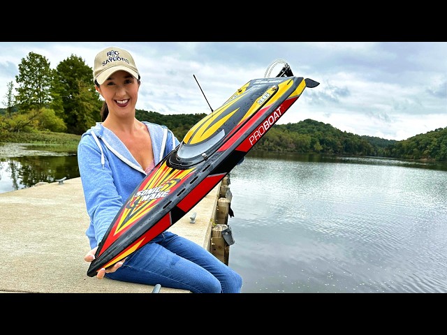 FASTEST & MOST POWERFUL RC SPEED BOAT with SELF-RIGHTING! - Pro Boat Sonicwake