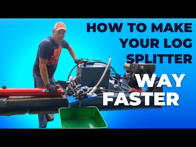 How to Make Hydraulic Log Splitter Way Faster! #80