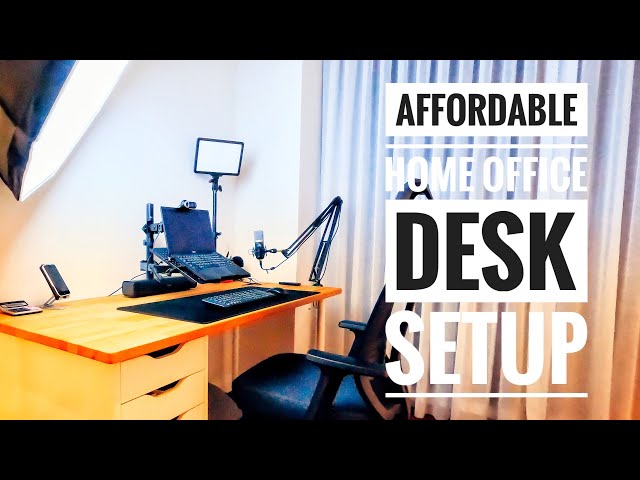 Affordable Home Office Desk Setup | Sokani P25 Key Light | RehaAlev