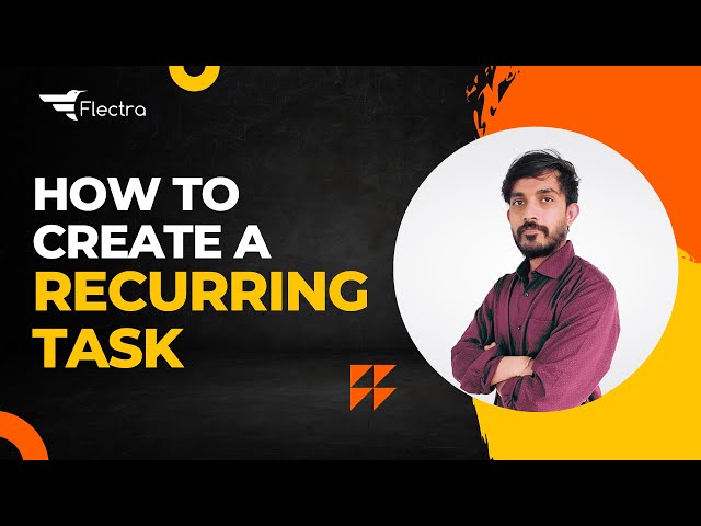 How To Create a Recurring Task || Flectra Project Management